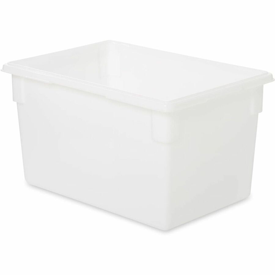 Rubbermaid Commercial 21.5-Gallon Food/Tote Boxes - Transporting, Storing - Dishwasher Safe - Clear - Plastic, Polycarbonate Body - 6 / Carton