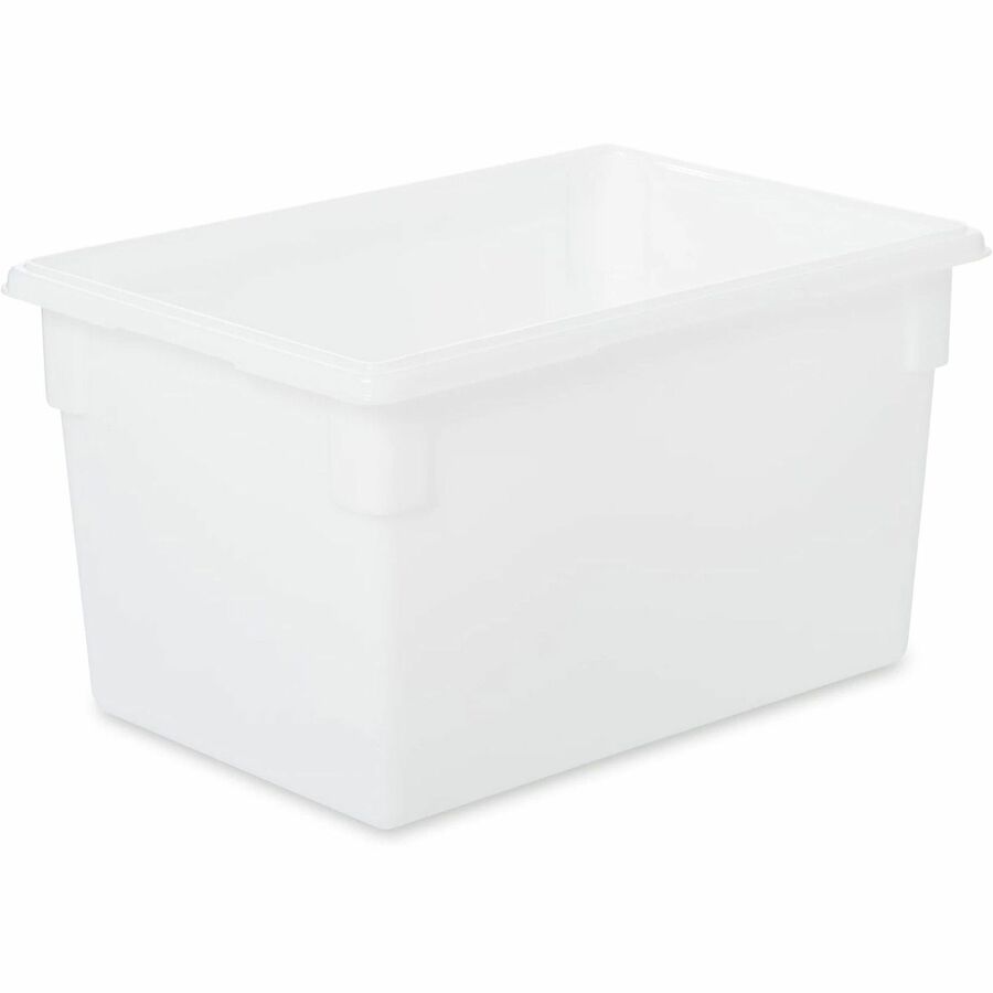 Rubbermaid Commercial 21.5-Gallon Food/Tote Boxes - Transporting, Storing - Dishwasher Safe - Clear - Plastic, Polycarbonate Body - 6 / Carton