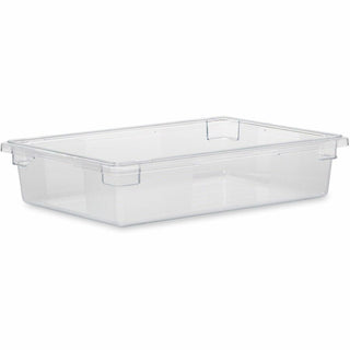 Rubbermaid Commercial 8.5-Gallon Food/Tote Boxes - Transporting, Storing - Dishwasher Safe - Clear - Plastic, Polycarbonate Body - 6 / Carton