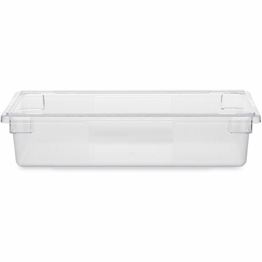 Rubbermaid Commercial 8.5-Gallon Food/Tote Boxes - Transporting, Storing - Dishwasher Safe - Clear - Plastic, Polycarbonate Body - 6 / Carton