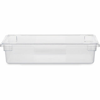 Rubbermaid Commercial 8.5-Gallon Food/Tote Boxes - Transporting, Storing - Dishwasher Safe - Clear - Plastic, Polycarbonate Body - 6 / Carton