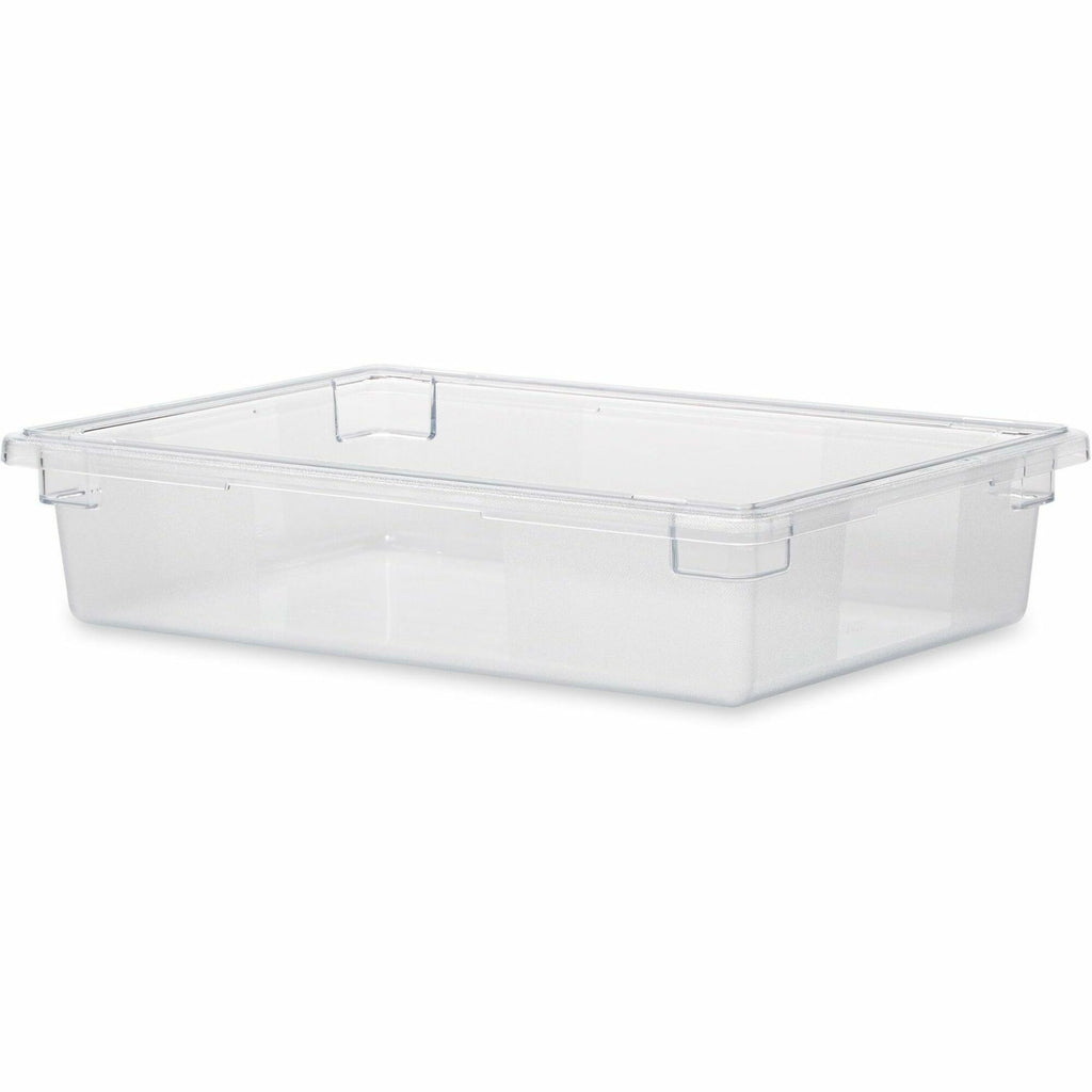 Rubbermaid Commercial 8.5-Gallon Food/Tote Boxes - Transporting, Storing - Dishwasher Safe - Clear - Plastic, Polycarbonate Body - 6 / Carton