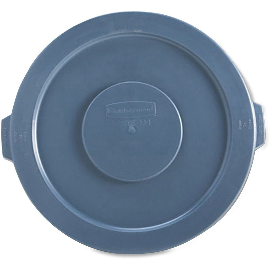 Rubbermaid Commercial Brute 55-gallon Container Lid - Round - Plastic - 3 / Carton - Gray