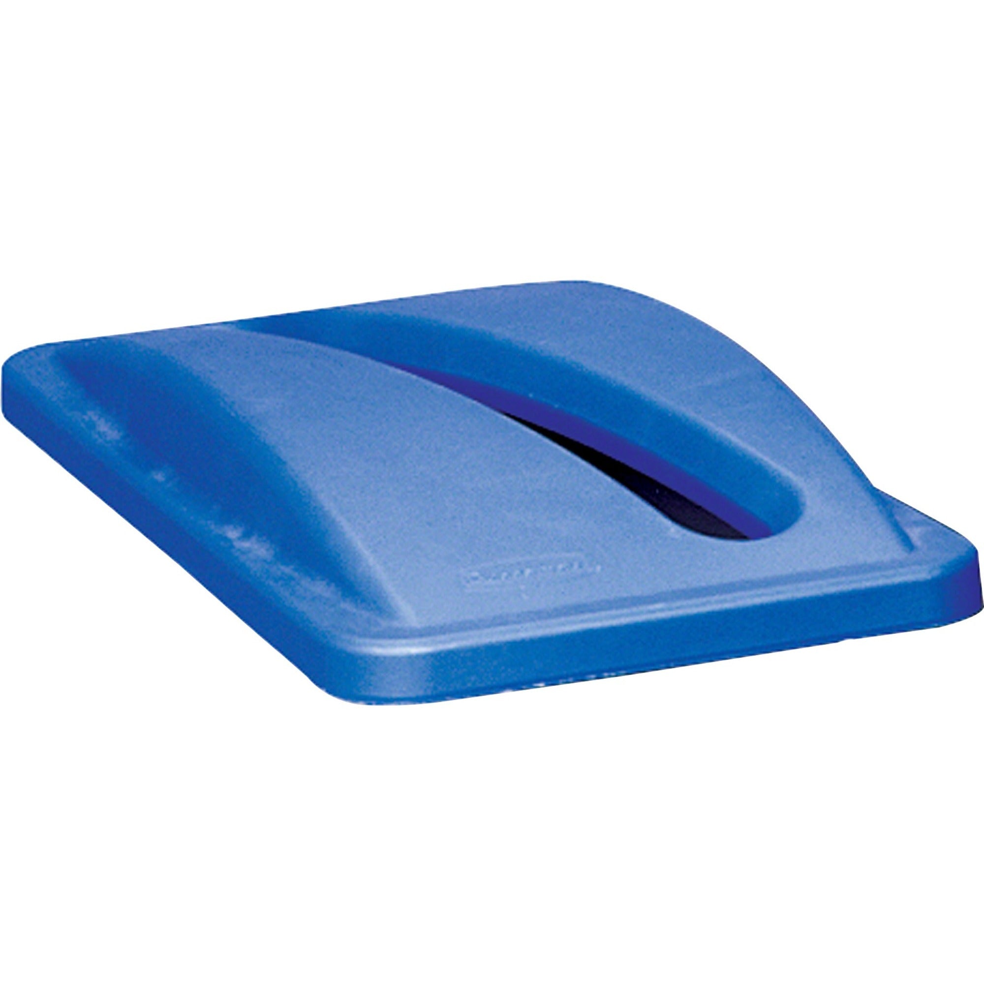 rubbermaid-commercial-slim-jim-paper-recycling-container-lids-rectangular-resin-4-carton-blue_rcp270388bect - 1
