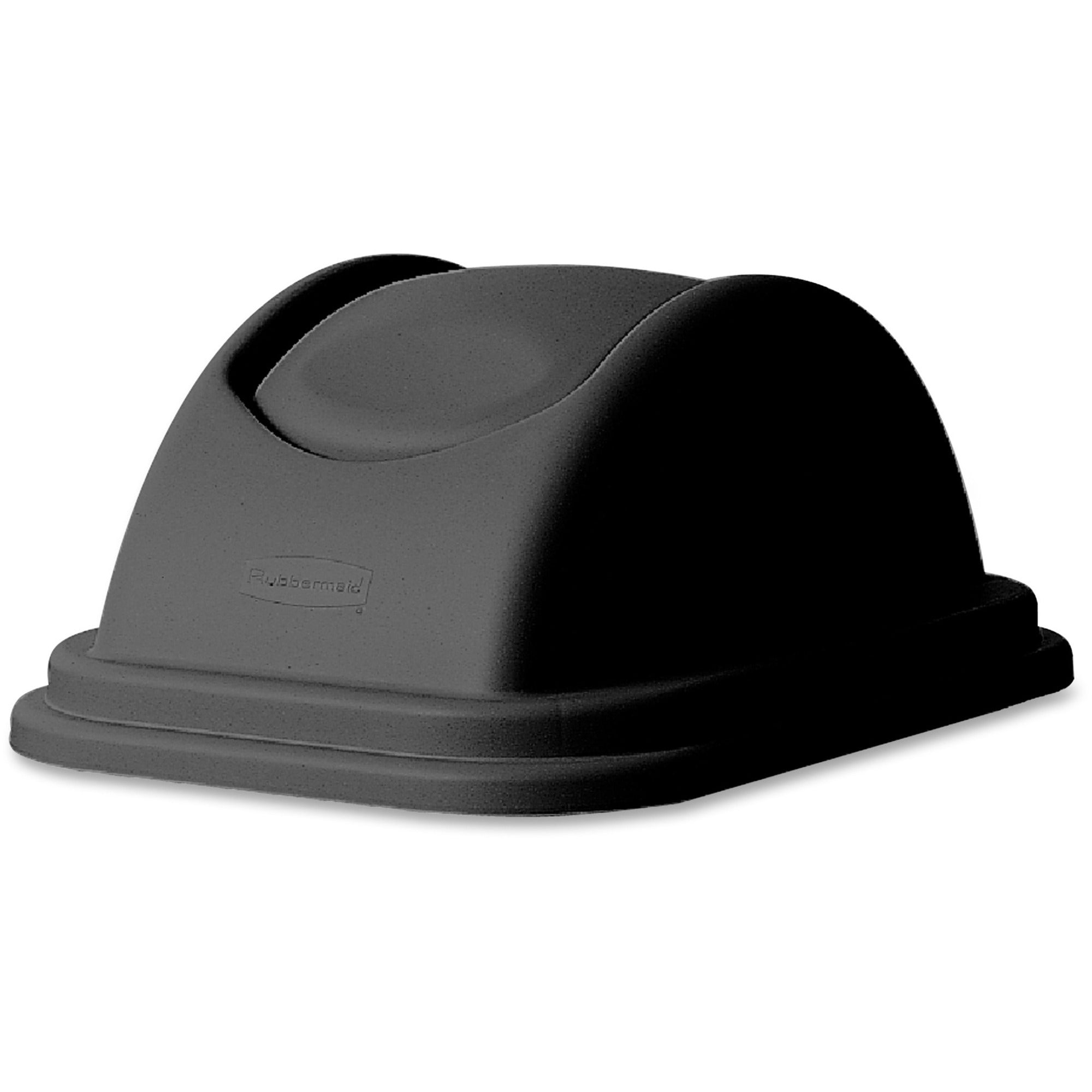 rubbermaid-commercial-large-wastebasket-lids-dome-plastic-6-carton-black_rcp306700bkct - 1
