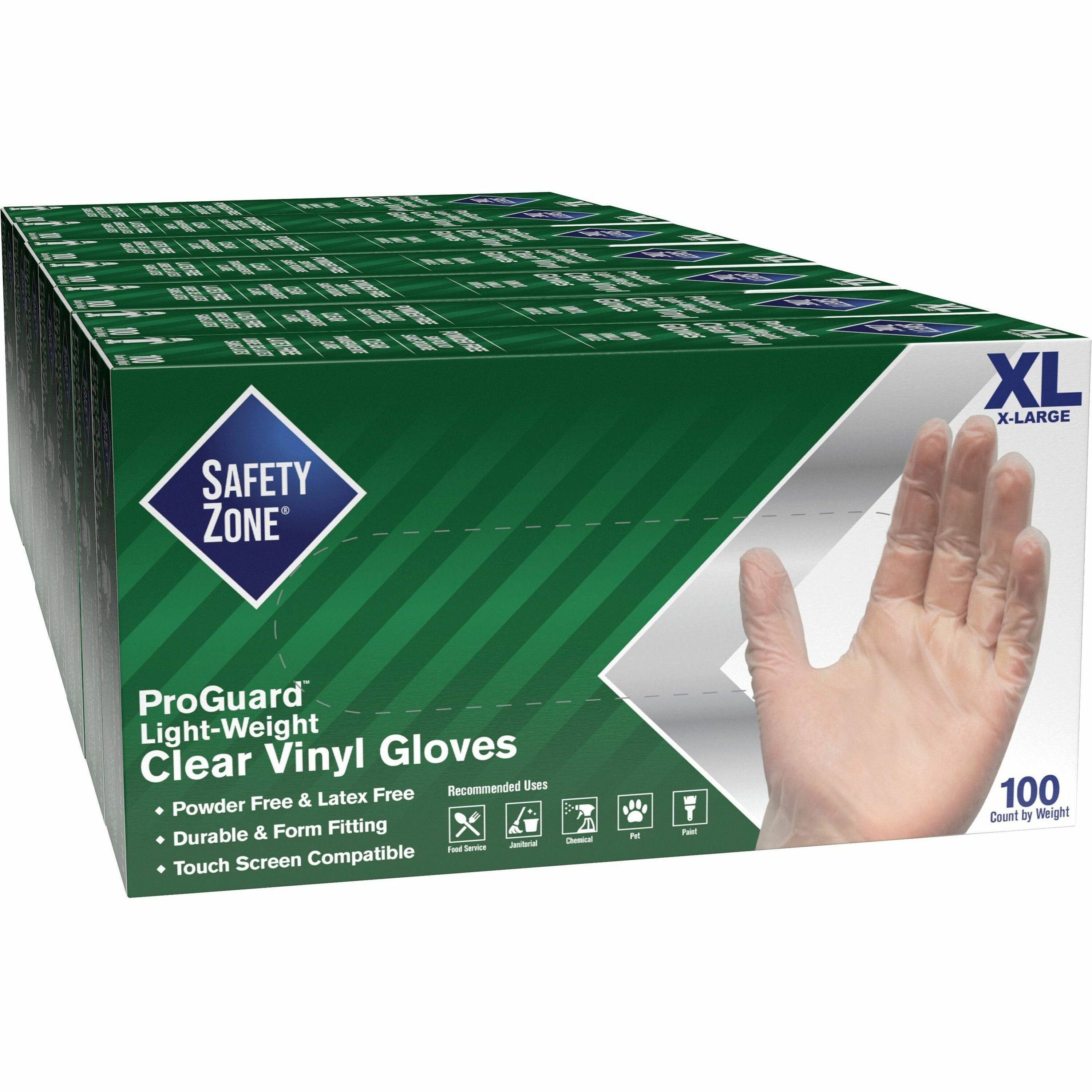 safety-zone-powder-free-clear-vinyl-gloves-x-large-size-clear-latex-free-dehp-free-dinp-free-pfas-free-for-food-preparation-cleaning-1000-carton-925-glove-length_szngvp9xlhhct - 1