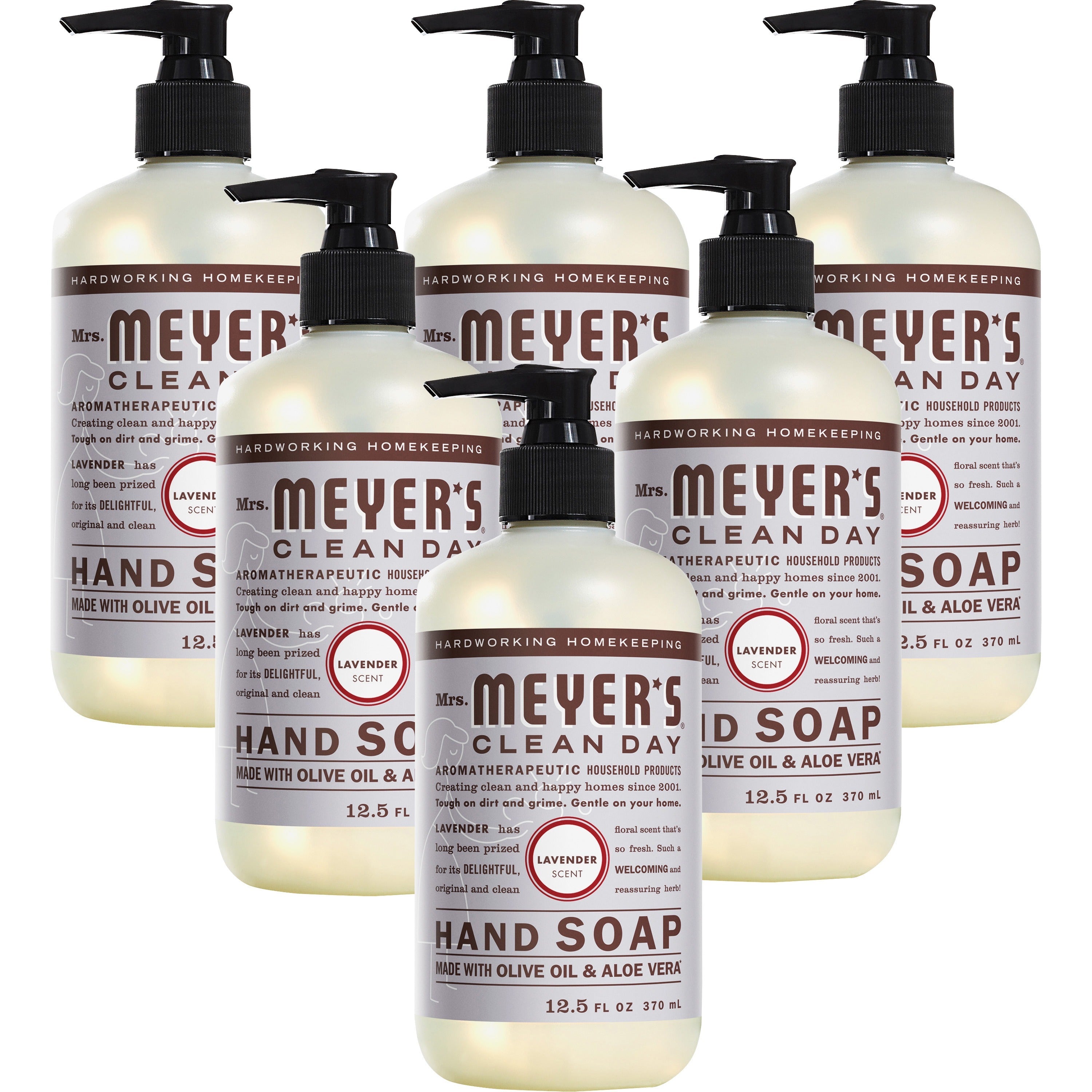 mrs-meyers-hand-soap-lavender-scentfor-125-fl-oz-3697-ml-dirt-remover-grime-remover-hand-moisturizing-multicolor-paraben-free-phthalate-free-cruelty-free-6-carton_sjn651311ct - 1