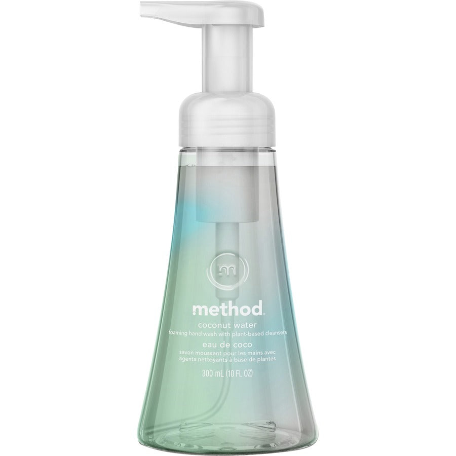 Method Foaming Hand Wash - Coconut Water ScentFor - 10 fl oz (295.7 mL) - Pump Bottle Dispenser - Hand - Clear - 6 / Carton