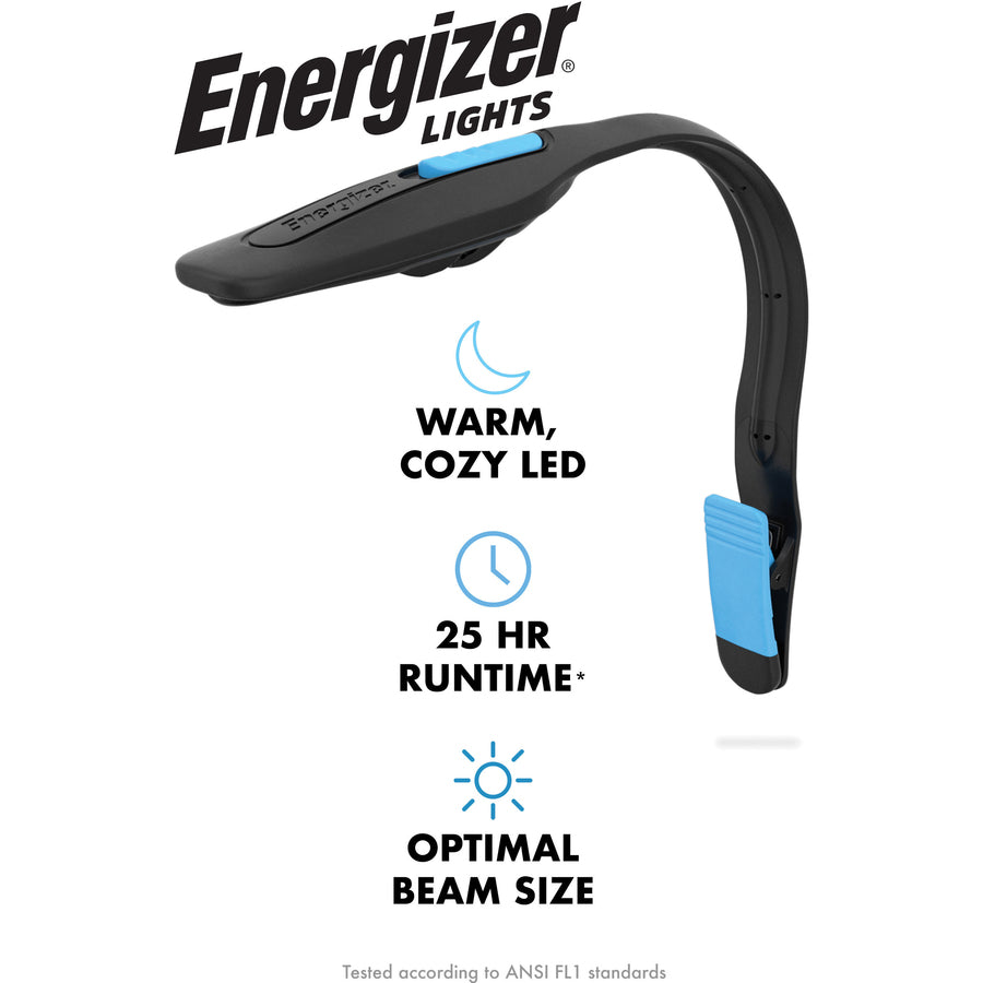 Energizer Book Light - 1 x LED - Warm White - 11 lm LumenCR2032 - Black