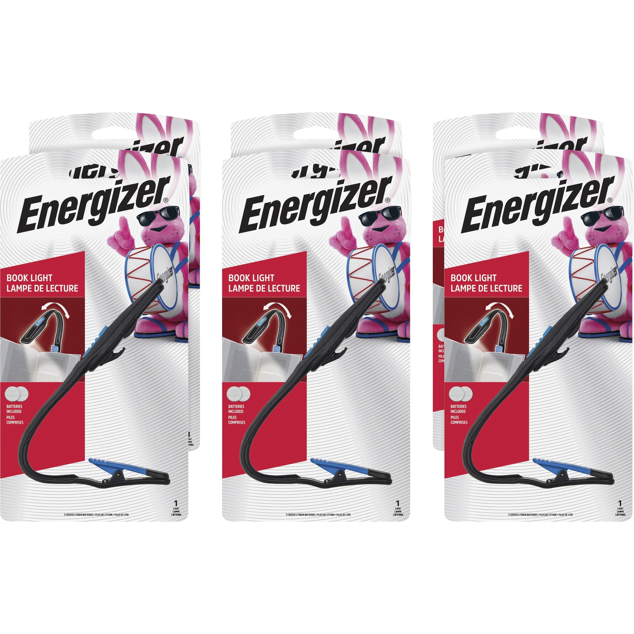 Energizer Book Light - 1 x LED - Warm White - 11 lm LumenCR2032 - Black