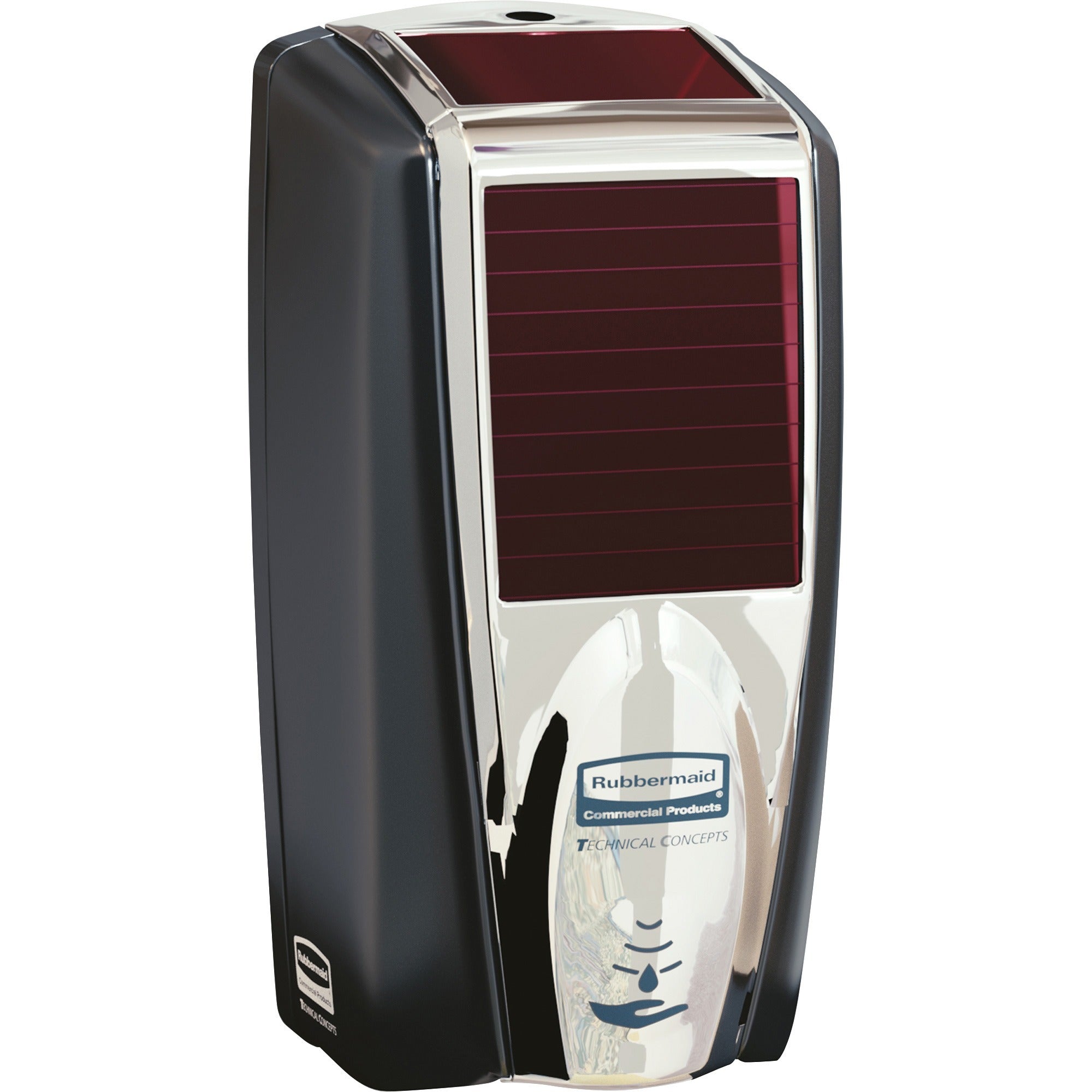 rubbermaid-commercial-lumecell-autofoam-dispensers-automatic-116-quart-capacity-touch-free-black-chrome-10-carton_rcp1980826ct - 2