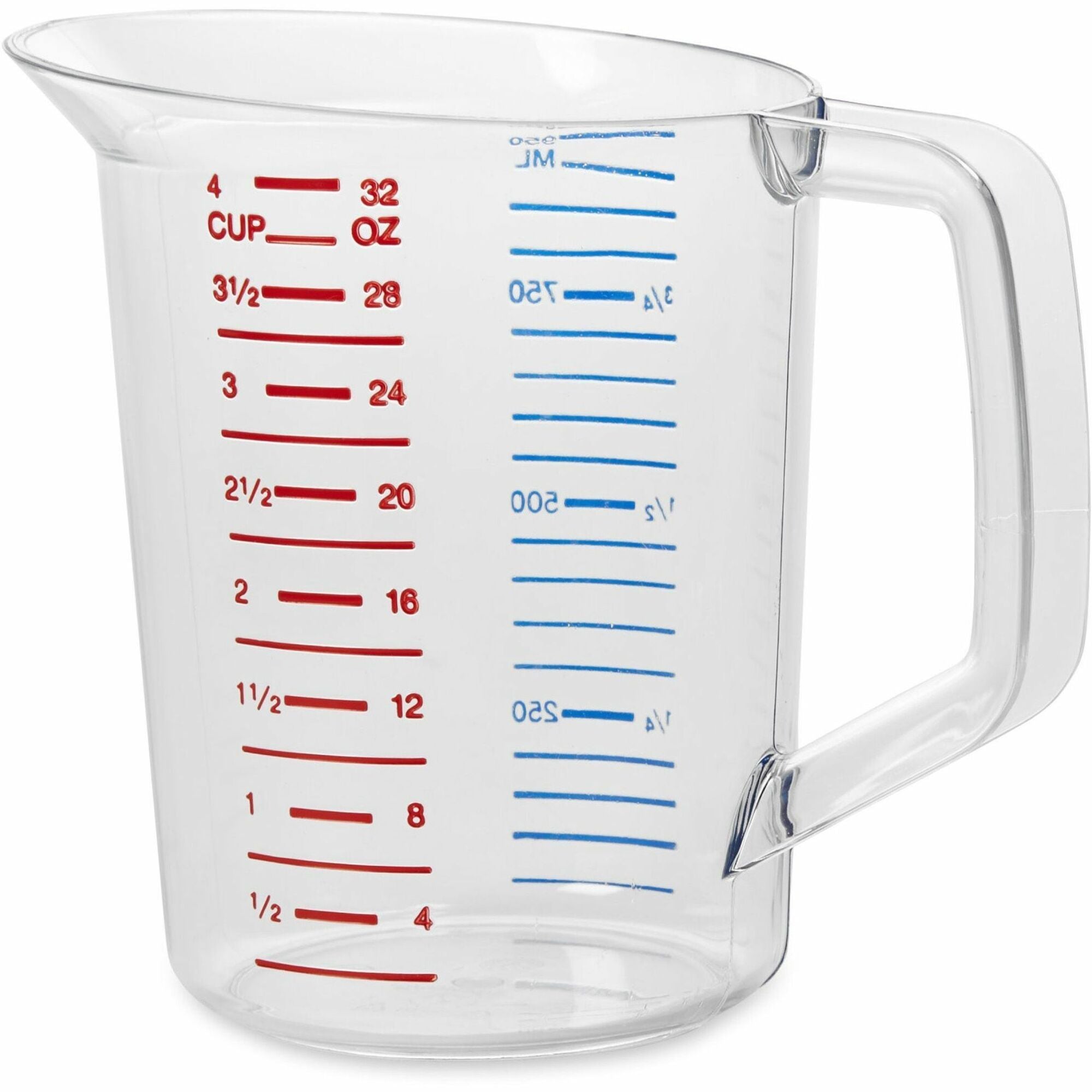 rubbermaid-commercial-bouncer-1-quart-measuring-cup-6-carton-clear-polycarbonate-measuring_rcp3216clect - 1