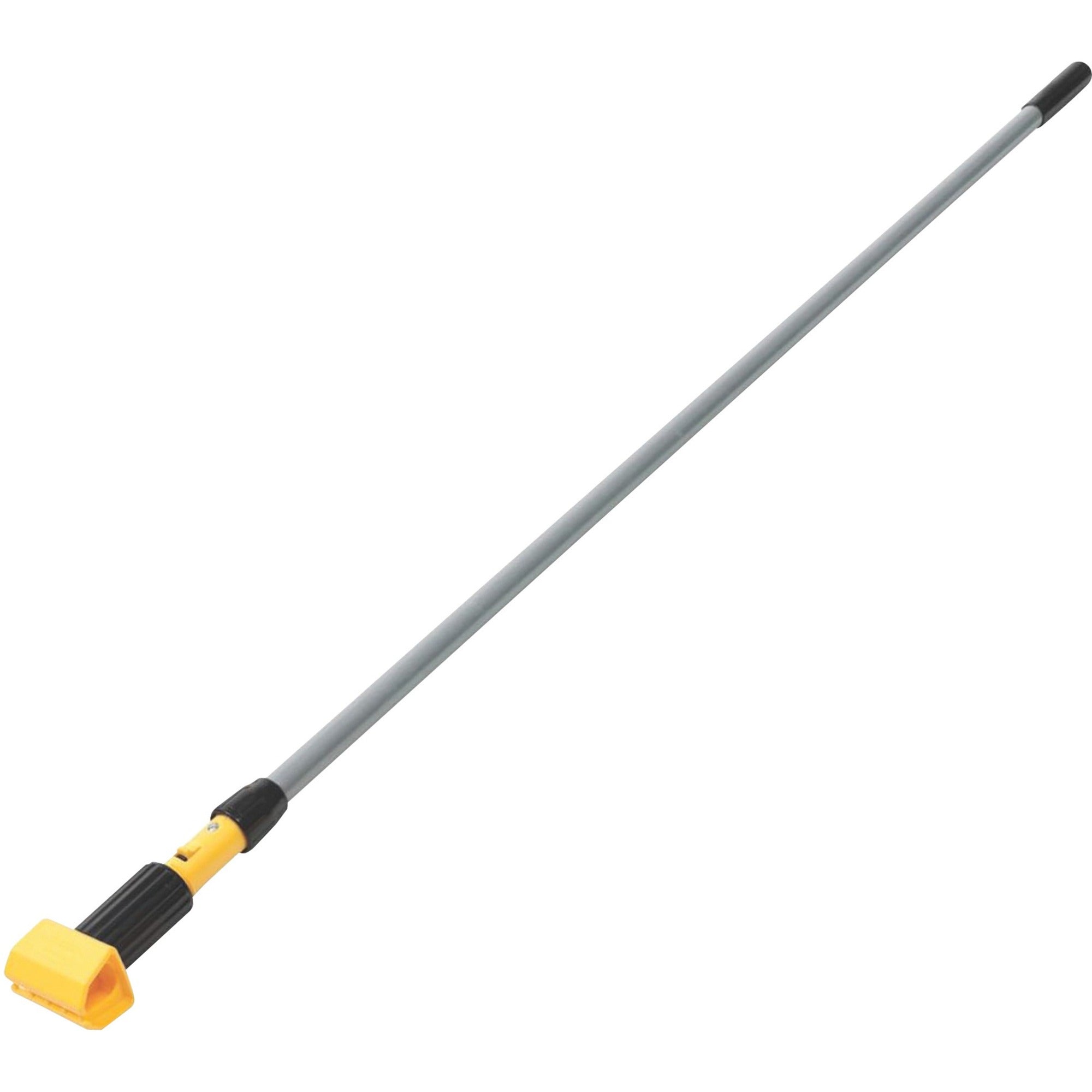 rubbermaid-commercial-gripper-54-aluminum-mop-handle-54-length-yellow-gray-aluminum-12-carton_rcph226ct - 1