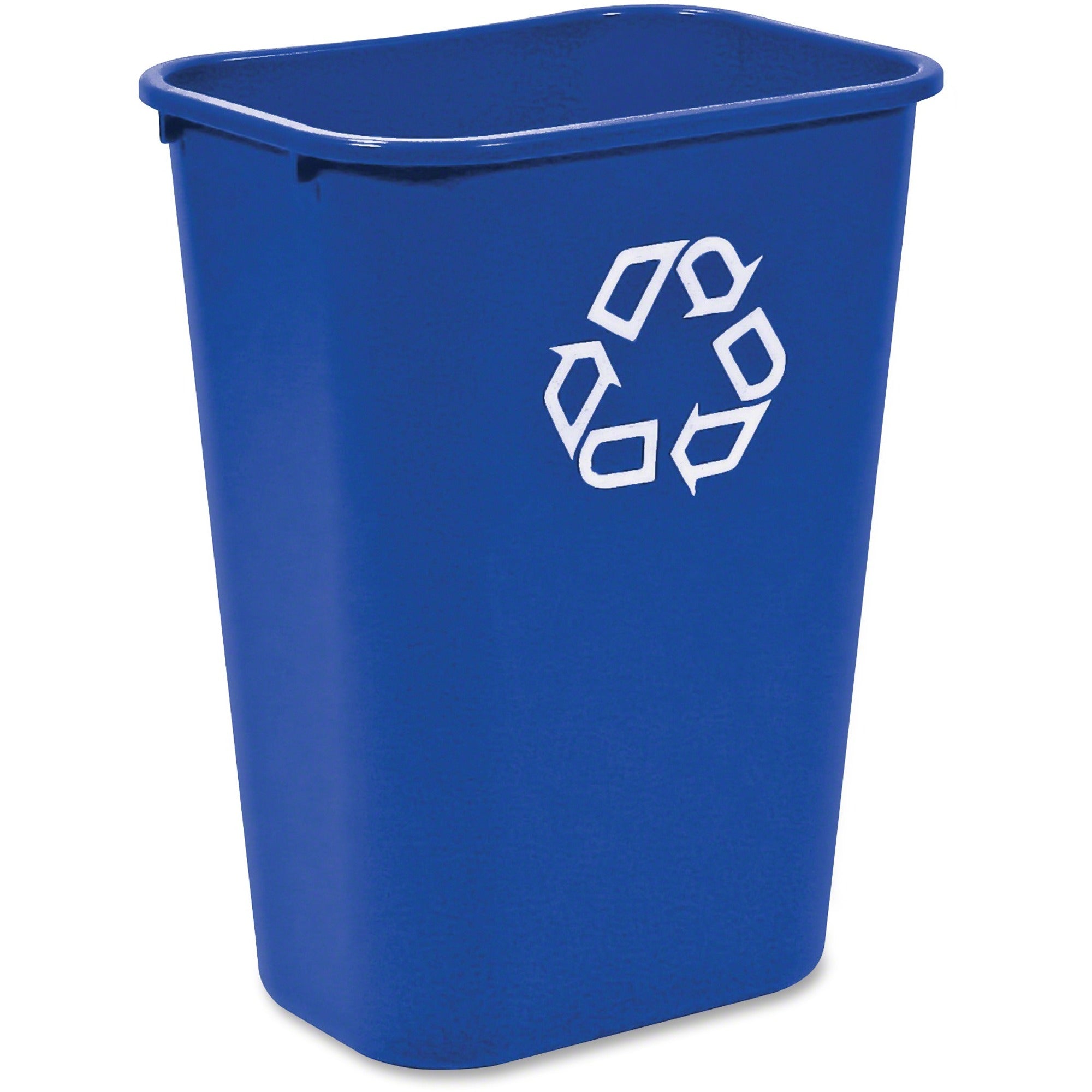 rubbermaid-commercial-large-recycling-wastebasket-1031-gal-capacity-rectangular-sturdy-199-height-x-11-width-plastic-blue-12-carton_rcp295773bluect - 1