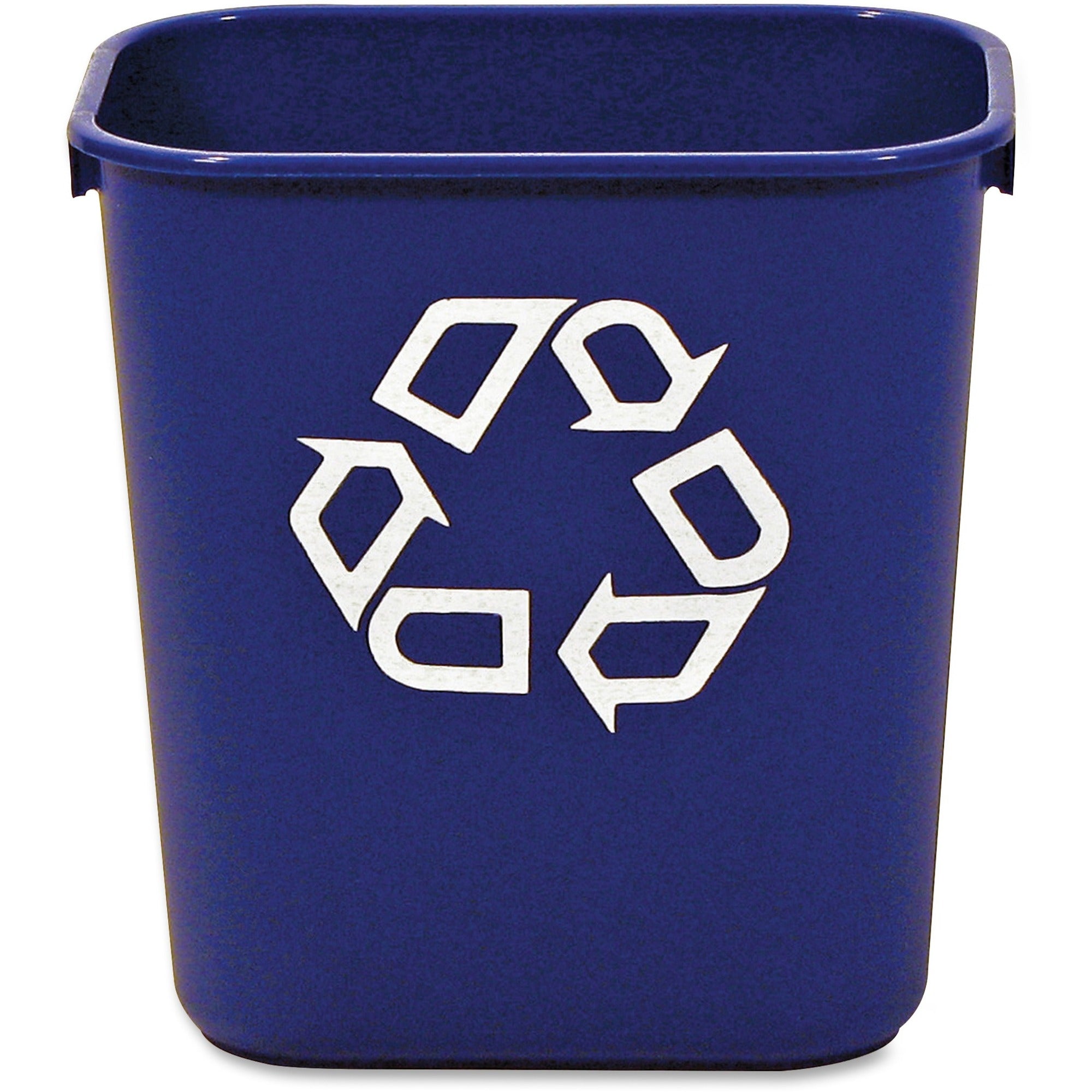 rubbermaid-commercial-13-qt-standard-deskside-recycling-wastebaskets-325-gal-capacity-rectangular-compact-durable-121-height-x-83-width-x-114-depth-resin-blue-12-carton_rcp295573bect - 1