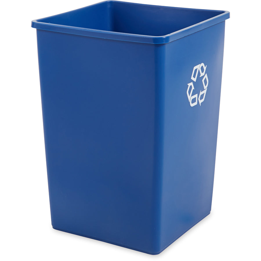 rubbermaid-commercial-untouchable-square-recycling-container-35-gal-capacity-square-easy-to-clean-weather-resistant-compact-276-height-x-195-width-plastic-resin-blue-4-carton_rcp395873bluct - 3