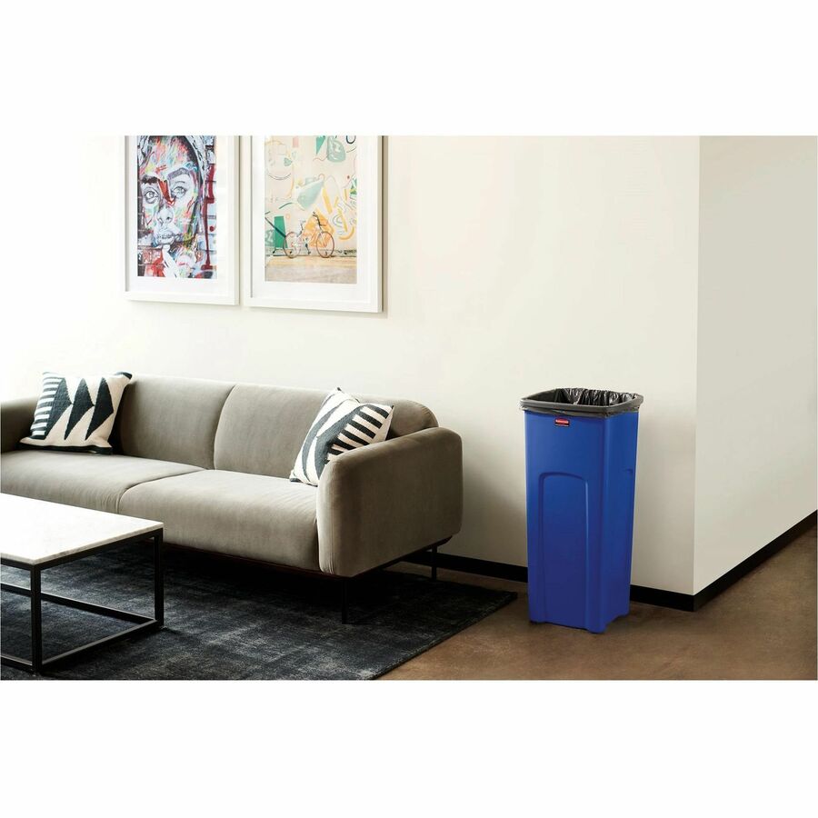 rubbermaid-commercial-untouchable-square-container-23-gal-capacity-square-329-height-x-165-width-x-155-depth-resin-blue-4-carton_rcp356973bect - 4