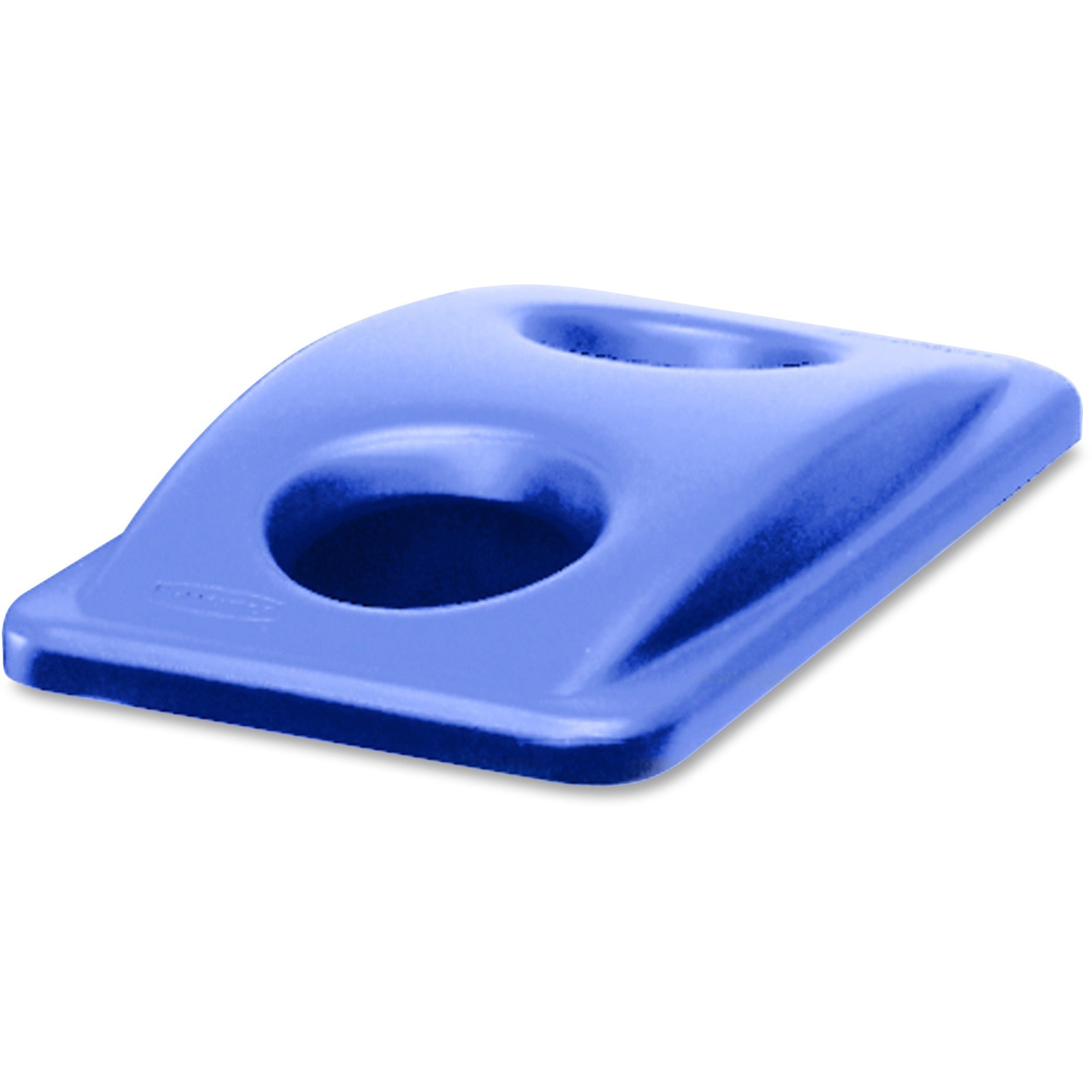 Rubbermaid Commercial Slim Jim Bottle/Can Recycling Top - Rectangular - 4 / Carton - Blue