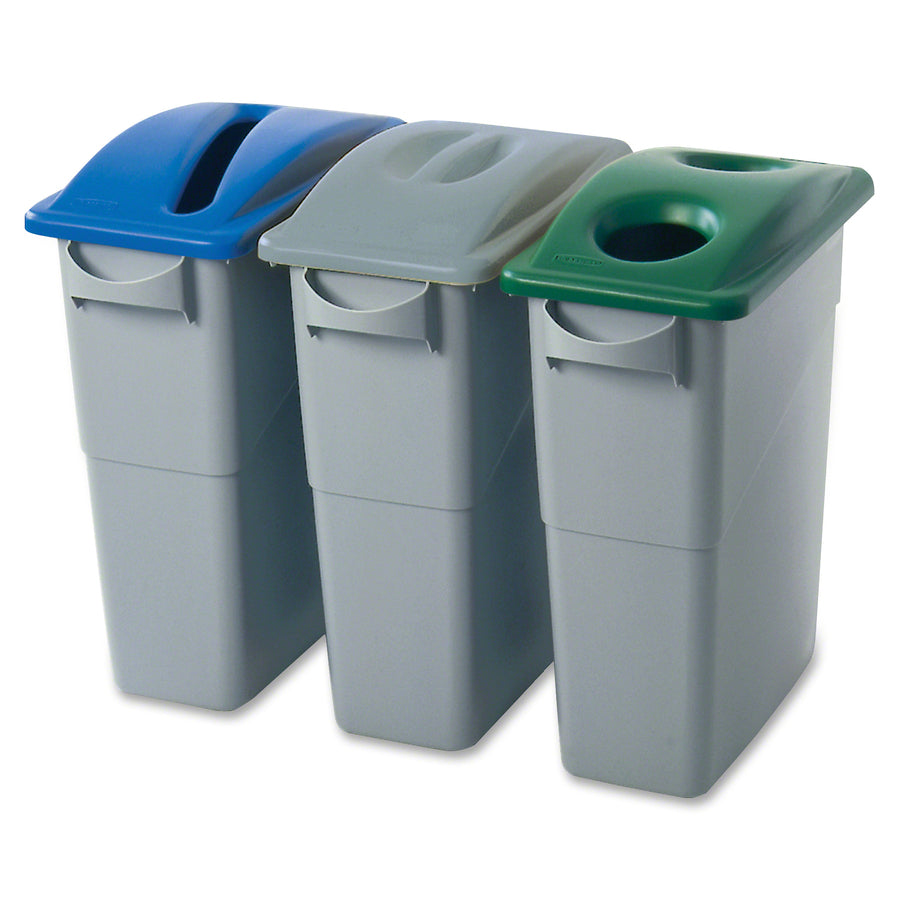 rubbermaid-commercial-slim-jim-bottle-can-recycling-top-rectangular-4-carton-blue_rcp269288bect - 3
