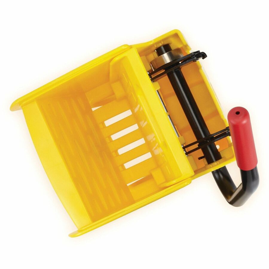 Rubbermaid Commercial WaveBrake Side Press Wringer - 13.4" Width x 15.8" Depth x 31.1" Height - 2 / Carton - Yellow - Steel, Plastic