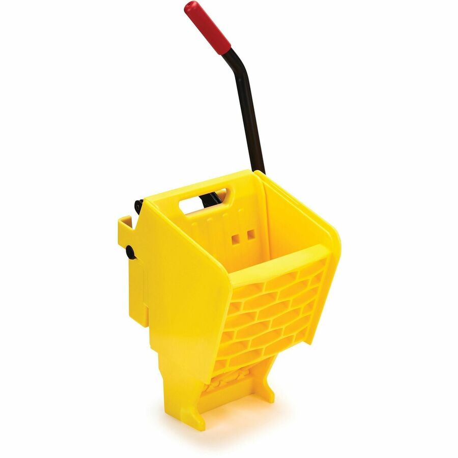 Rubbermaid Commercial WaveBrake Side Press Wringer - 13.4" Width x 15.8" Depth x 31.1" Height - 2 / Carton - Yellow - Steel, Plastic