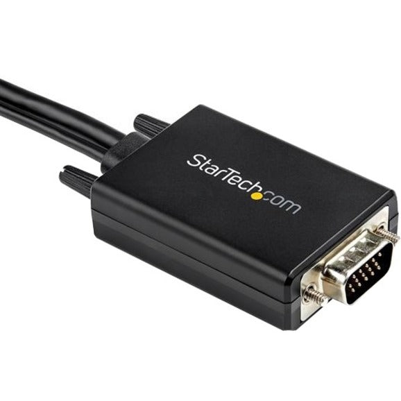 StarTech.com 6ft VGA to HDMI Converter Cable with USB Audio Support - 1080p Analog to Digital Video Adapter Cable - Male VGA to Male HDMI - VGA to HDMI converter cable to connect any VGA device to any HDMI display - Integrated analog to digital video