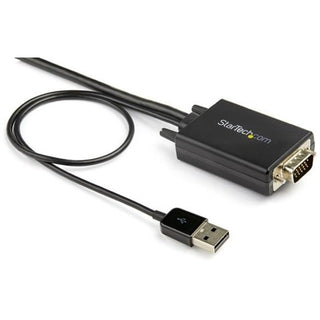 StarTech.com 6ft VGA to HDMI Converter Cable with USB Audio Support - 1080p Analog to Digital Video Adapter Cable - Male VGA to Male HDMI - VGA to HDMI converter cable to connect any VGA device to any HDMI display - Integrated analog to digital video