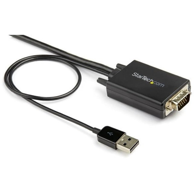 StarTech.com 6ft VGA to HDMI Converter Cable with USB Audio Support - 1080p Analog to Digital Video Adapter Cable - Male VGA to Male HDMI - VGA to HDMI converter cable to connect any VGA device to any HDMI display - Integrated analog to digital video