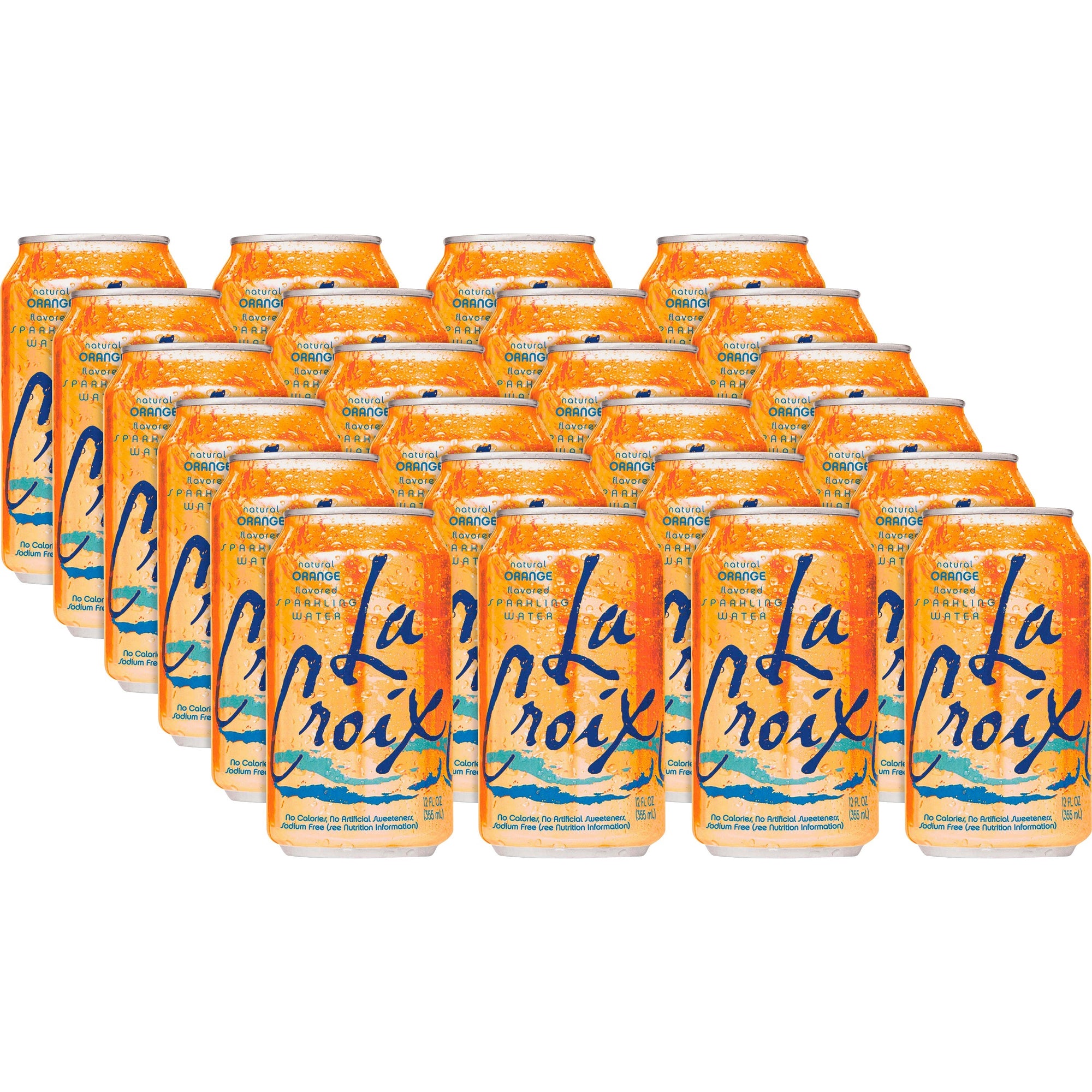 LaCroix Flavored Sparkling Water - Orange Flavor - 12 fl oz (355 mL) - 24 / Carton
