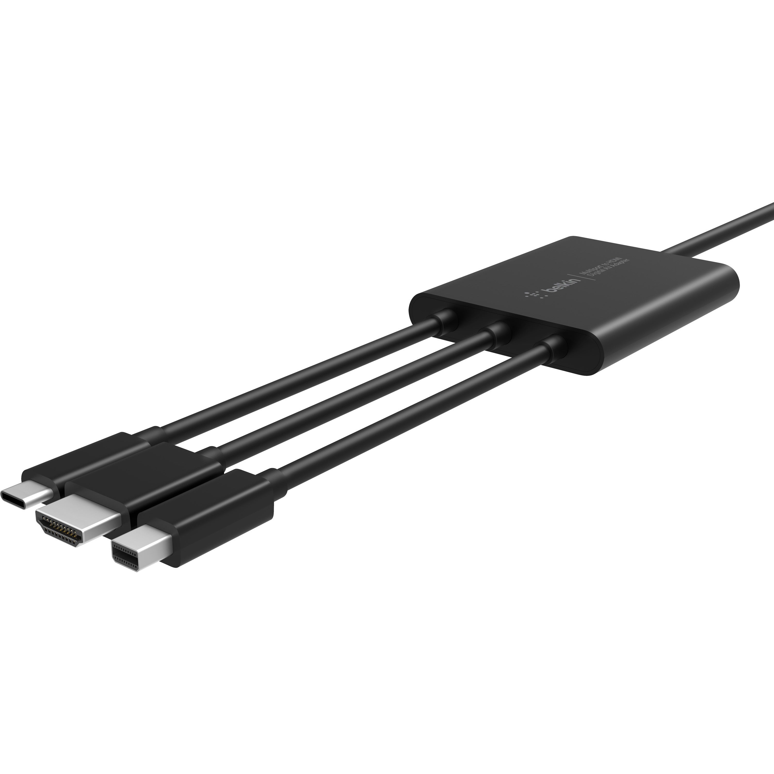 Belkin CONNECT Digital Multiport to HDMI AV Adapter - for Notebook/Tablet PC - USB Type A - USB Type-C - HDMI - Mini DisplayPort - Thunderbolt - Wired - 1