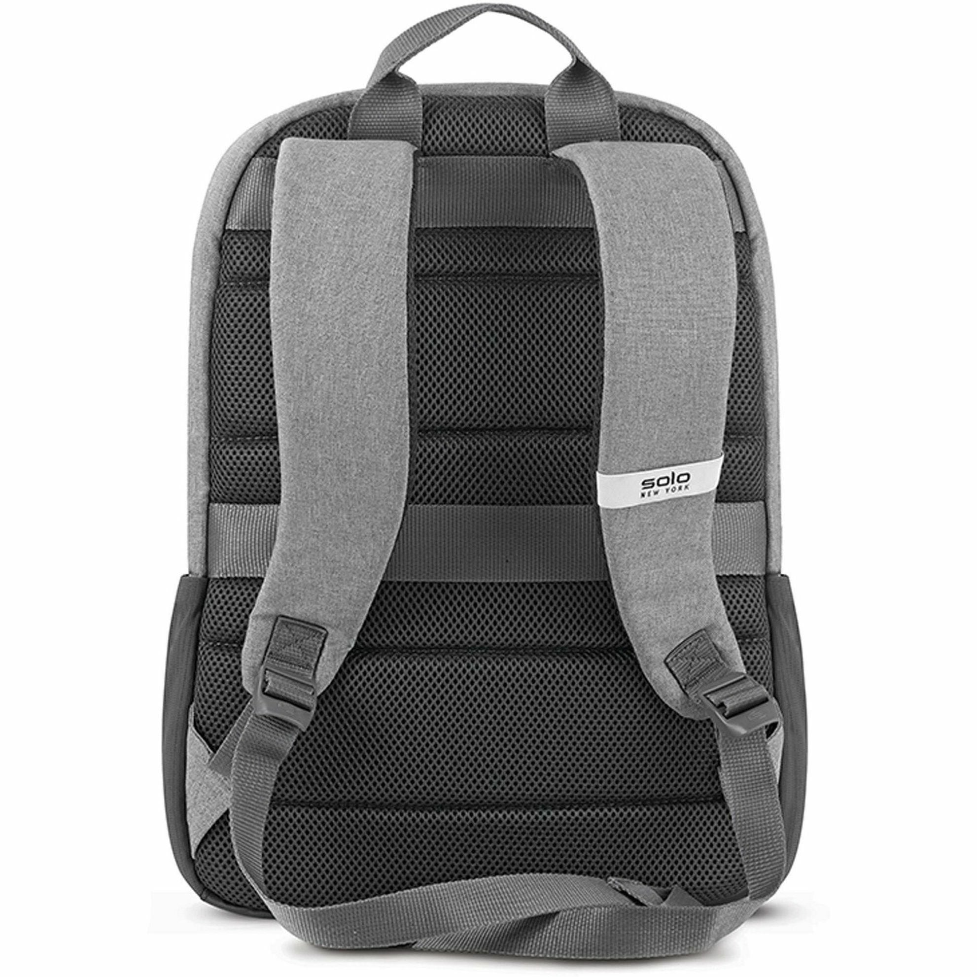 solo-recover-carrying-case-backpack-for-156-notebook-gray-bump-resistant-damage-resistant-shoulder-strap-luggage-strap-handle-148-height-x-113-width-x-7-depth-1-each_uslubn76110 - 3