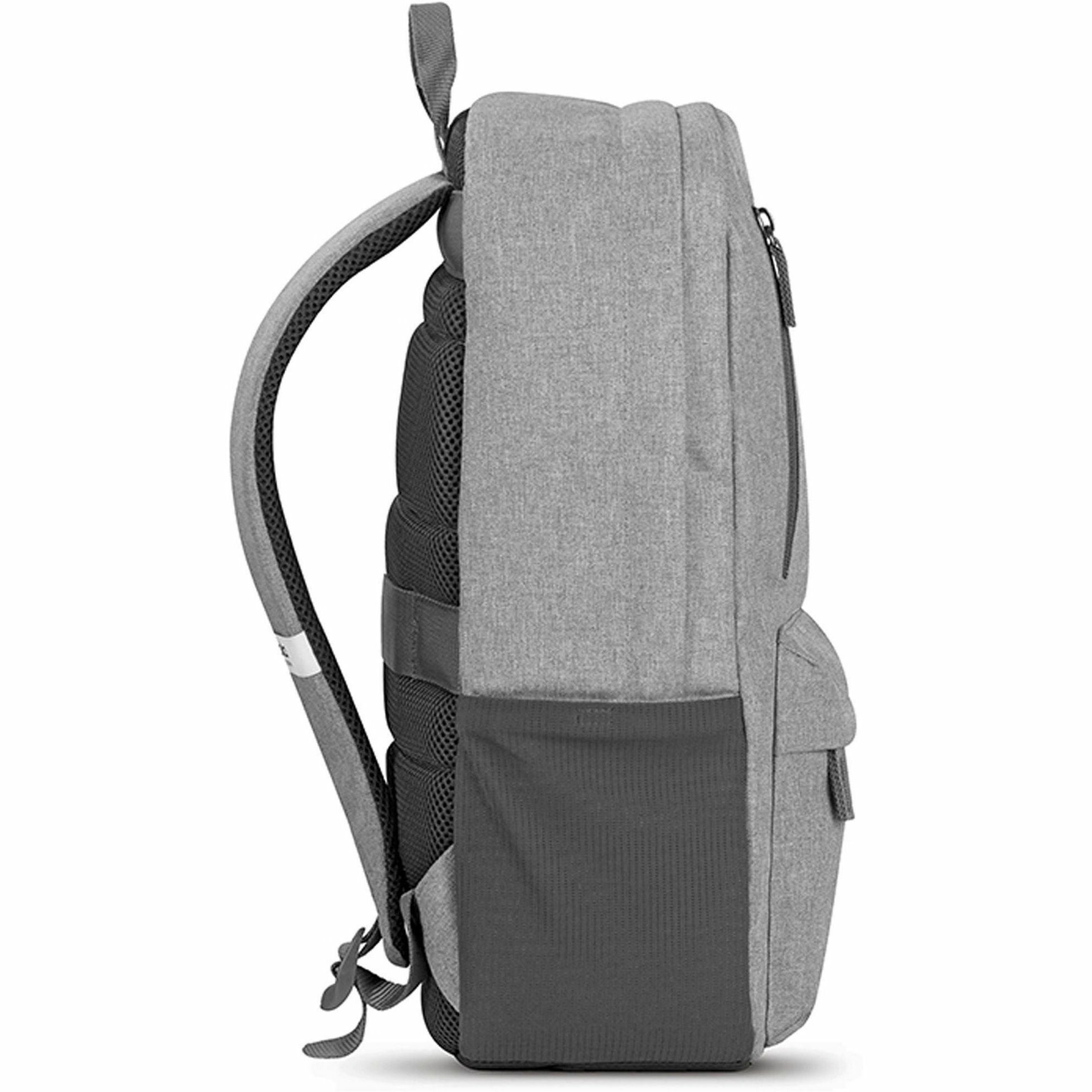 solo-recover-carrying-case-backpack-for-156-notebook-gray-bump-resistant-damage-resistant-shoulder-strap-luggage-strap-handle-148-height-x-113-width-x-7-depth-1-each_uslubn76110 - 4