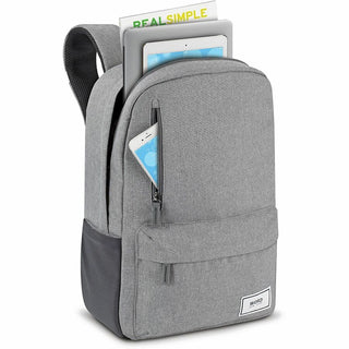 Solo Re:claim Carrying Case (Backpack) for 15.6" Notebook - Gray - Bump Resistant, Damage Resistant - Shoulder Strap, Luggage Strap, Handle - 16.5" Height x 12.3" Width x 6.8" Depth - 1 Each