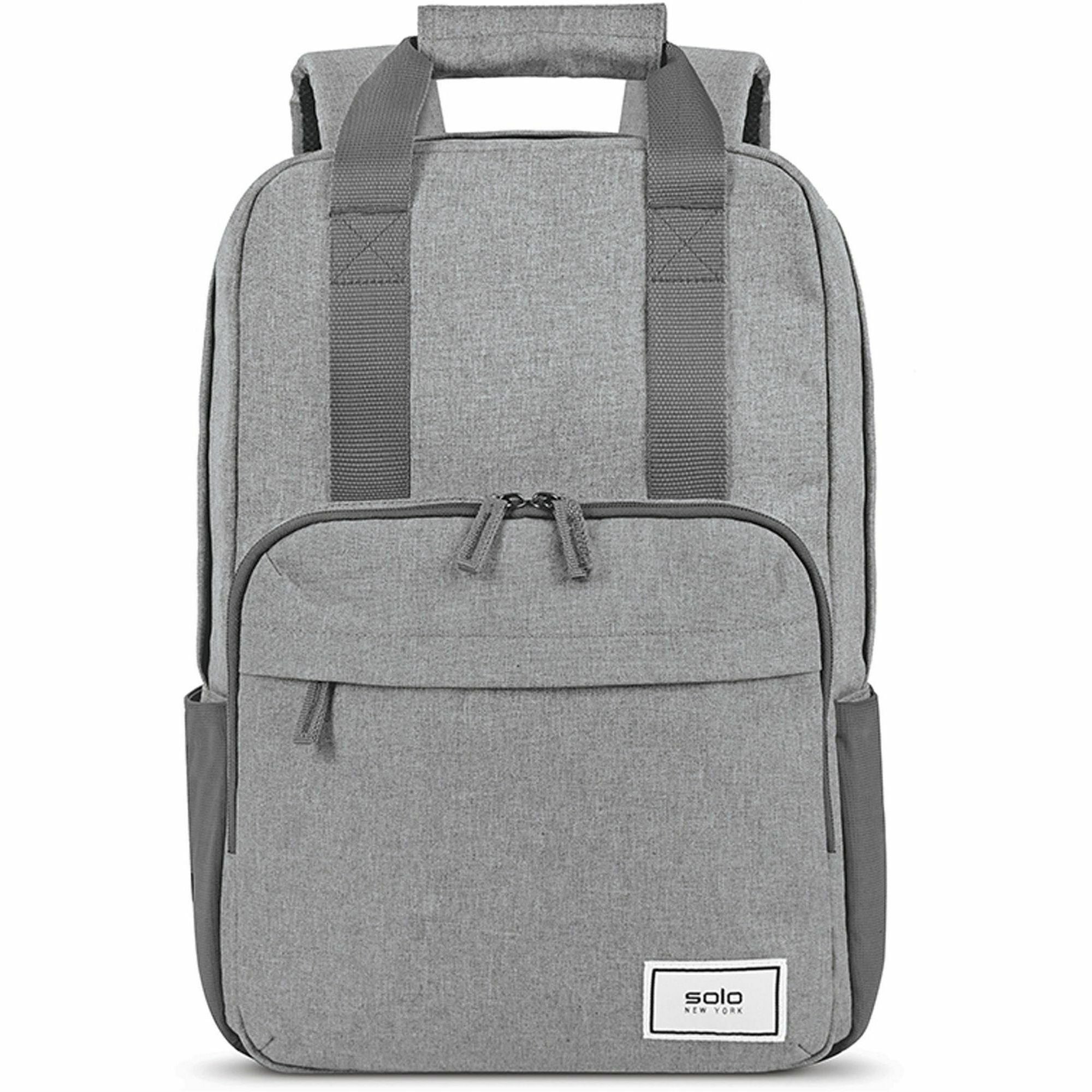 solo-reclaim-carrying-case-backpack-for-156-notebook-gray-bump-resistant-damage-resistant-shoulder-strap-luggage-strap-handle-165-height-x-123-width-x-68-depth-1-each_uslubn76010 - 2