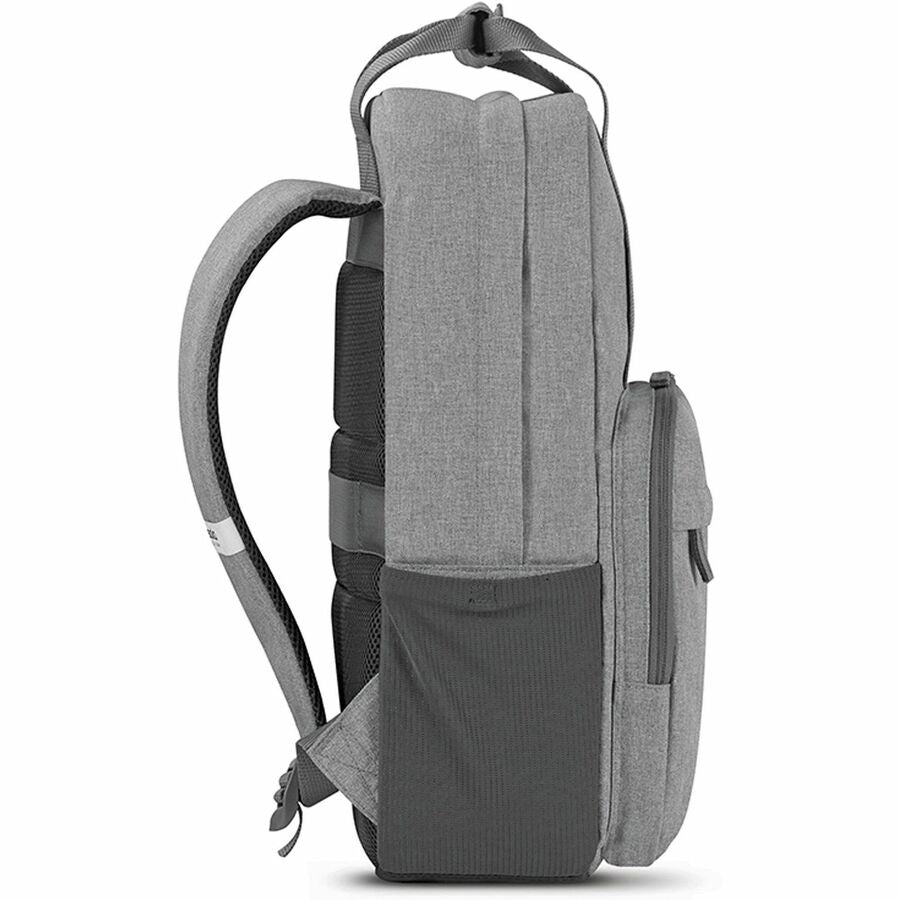 Solo Re:claim Carrying Case (Backpack) for 15.6" Notebook - Gray - Bump Resistant, Damage Resistant - Shoulder Strap, Luggage Strap, Handle - 16.5" Height x 12.3" Width x 6.8" Depth - 1 Each