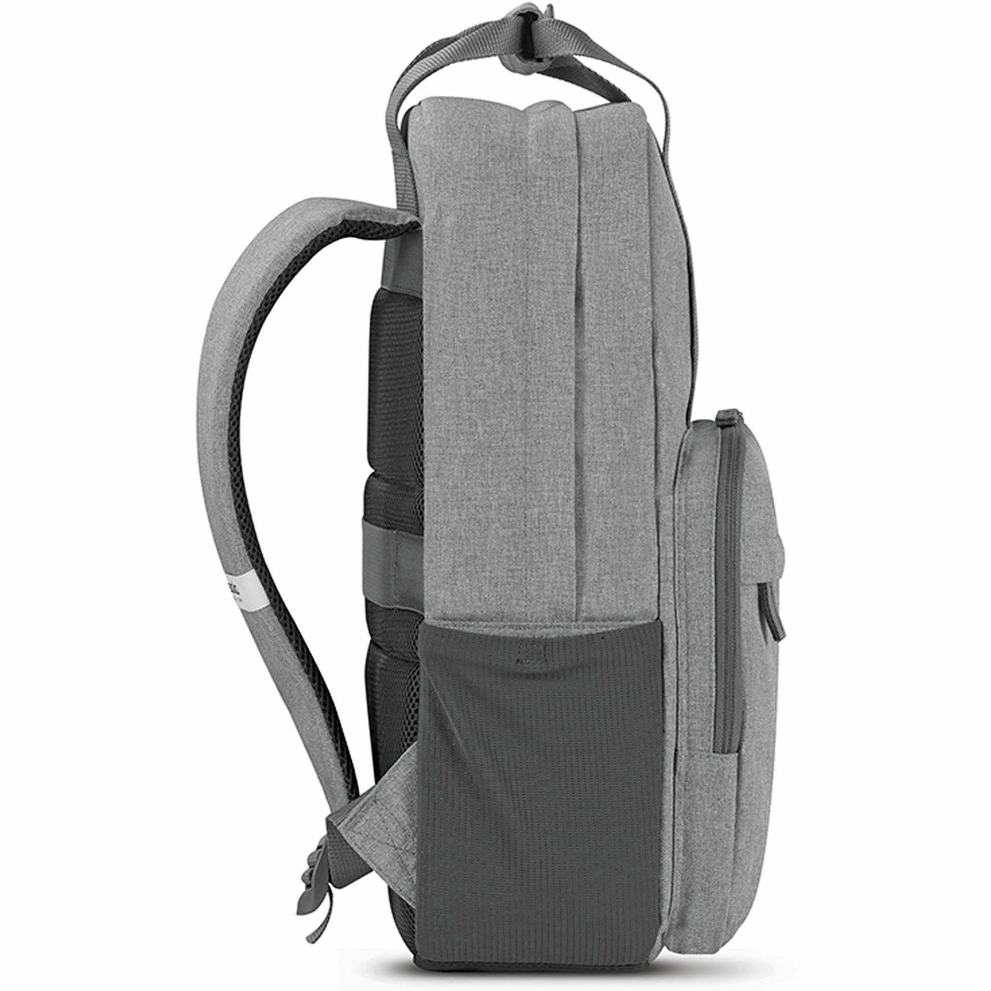 solo-reclaim-carrying-case-backpack-for-156-notebook-gray-bump-resistant-damage-resistant-shoulder-strap-luggage-strap-handle-165-height-x-123-width-x-68-depth-1-each_uslubn76010 - 3