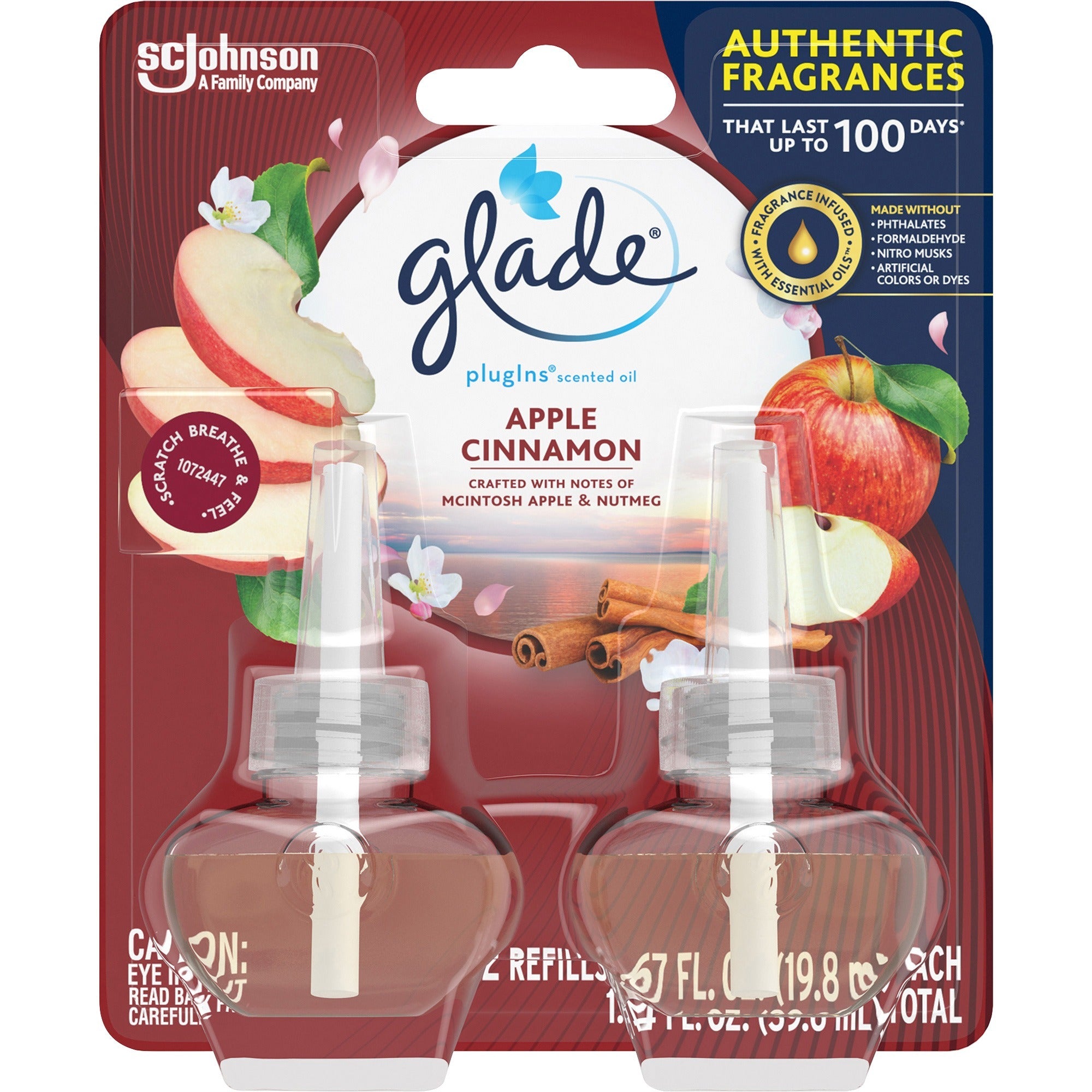 glade-plugins-apple-cinnamon-oil-refill-oil-13-fl-oz-0-quart-apple-cinnamon-30-day-2-pack-long-lasting_sjn315104 - 1