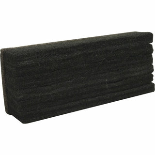 Lorell Chalkboard Erasers - Noiseless, Dustless - Black - Felt - 6 / Bundle