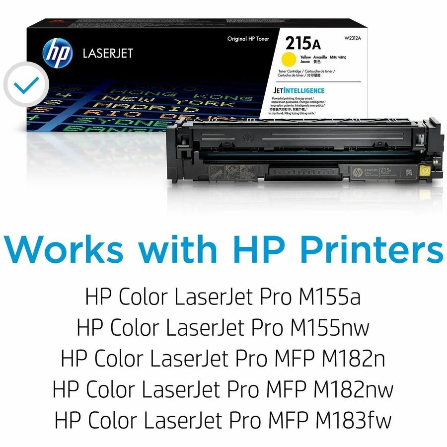 HP 215A Original Laser Toner Cartridge - Yellow - 1 Each - 850 Pages