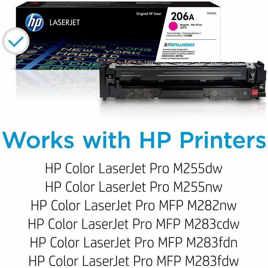HP 206A Original Standard Yield Laser Toner Cartridge - Magenta - 1 Each - 1250 Pages