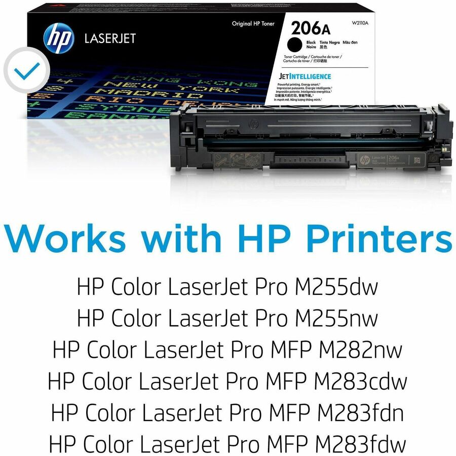 HP 206A Original Standard Yield Laser Toner Cartridge - Black - 1 Each - 1350 Pages