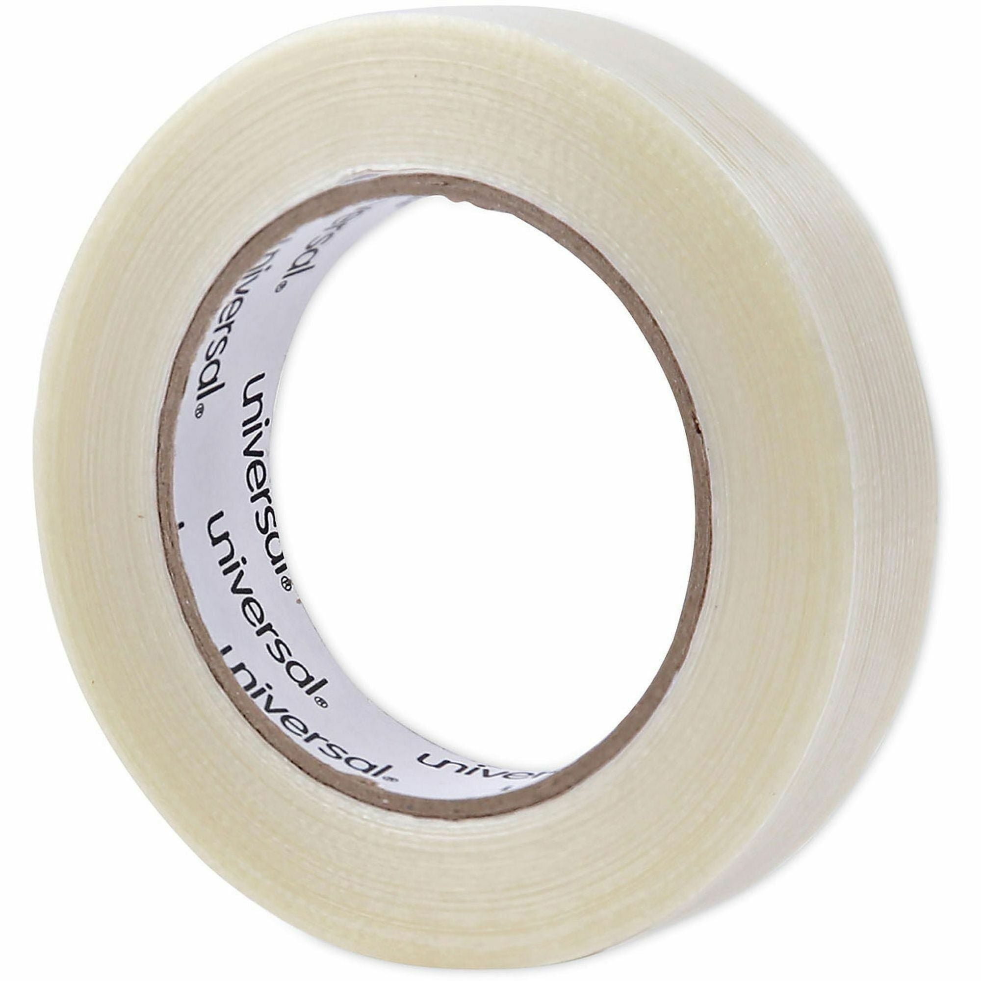 120# Utility Grade Filament Tape, 3" Core, 24 mm x 54.8 m, Clear