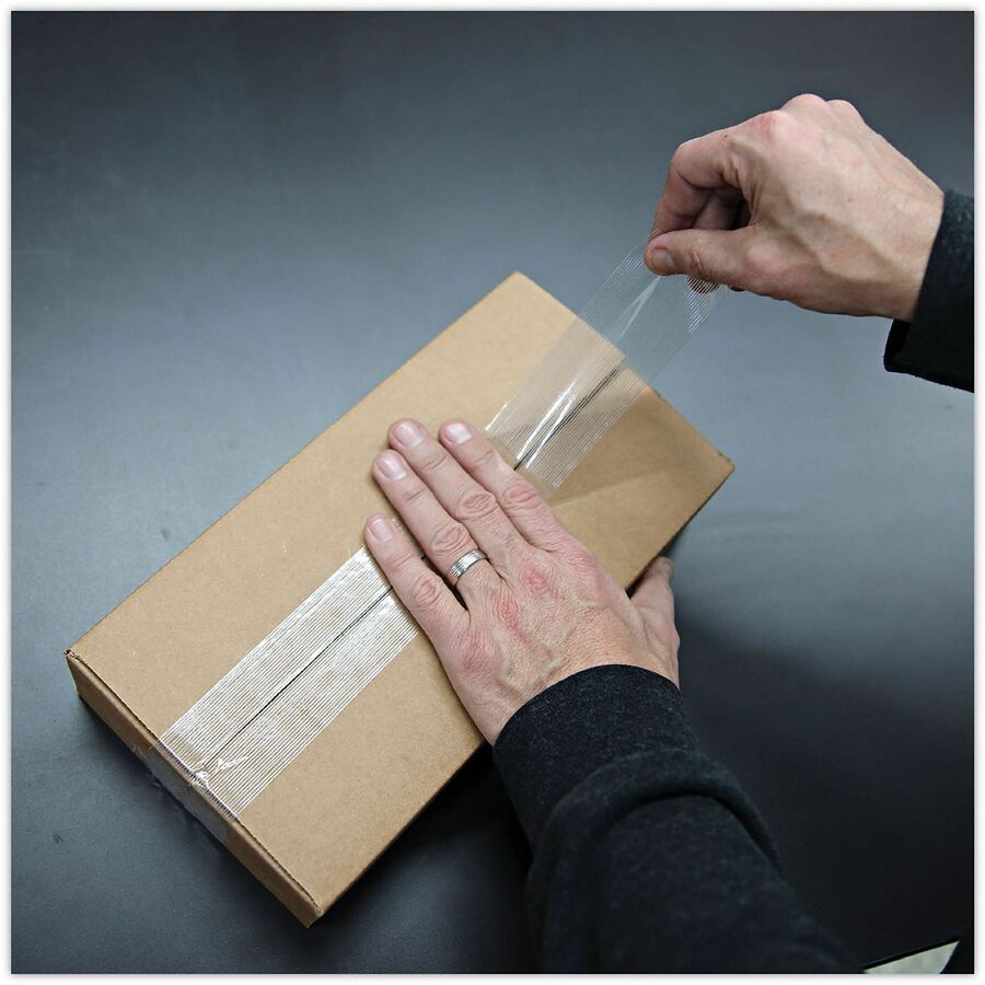 120# Utility Grade Filament Tape, 3" Core, 48 mm x 54.8 m, Clear