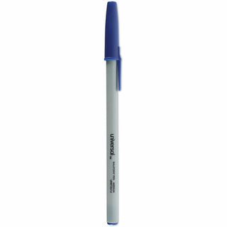 Ballpoint Pen Value Pack, Stick, Medium 1 mm, Blue Ink, Gray/Blue Barrel, 60/Pack