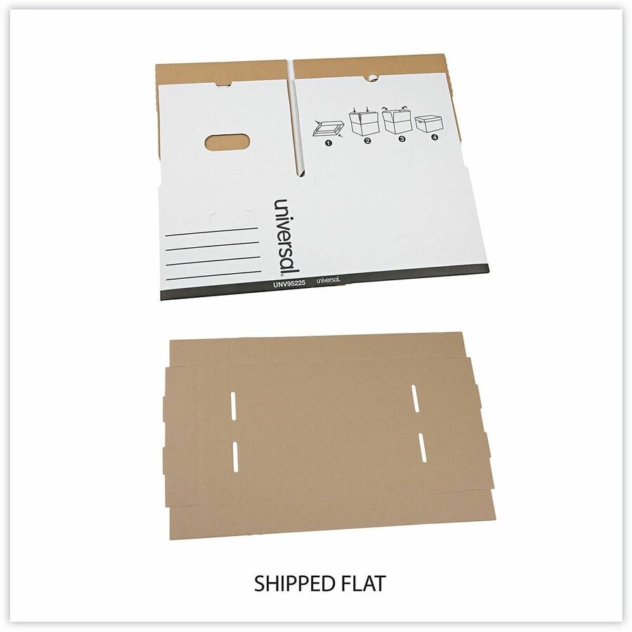 Professional-Grade Heavy-Duty Storage Boxes, Letter/Legal Files, White, 12/Carton
