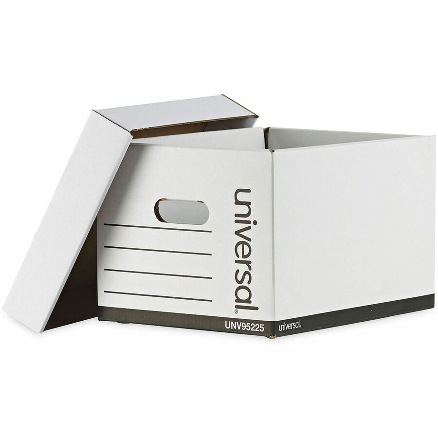 Professional-Grade Heavy-Duty Storage Boxes, Letter/Legal Files, White, 12/Carton