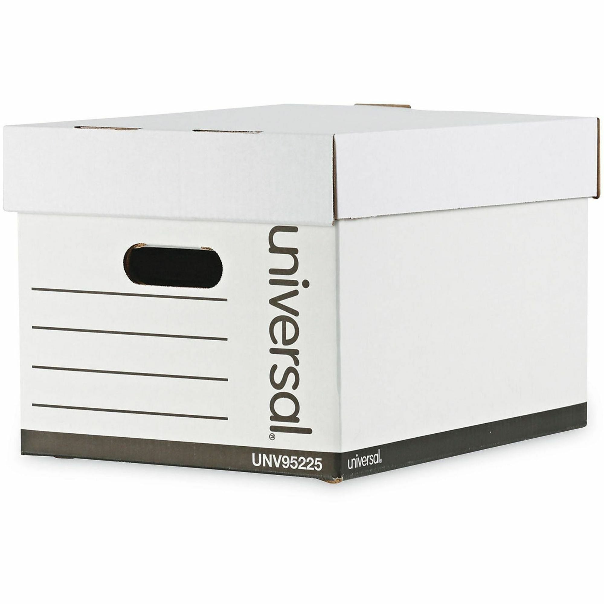 Professional-Grade Heavy-Duty Storage Boxes, Letter/Legal Files, White, 12/Carton