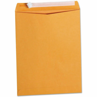 Peel Seal Strip Catalog Envelope, #13 1/2, Square Flap, Self-Adhesive Closure, 10 x 13, Natural Kraft, 100/Box