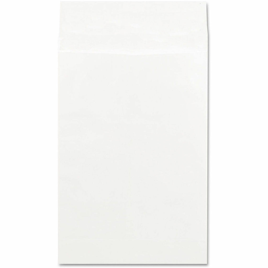 Deluxe Tyvek Expansion Envelopes, Open-End, 2" Capacity, #15 1/2, Square Flap, Self-Adhesive Closure, 12 x 16, White, 100/Box