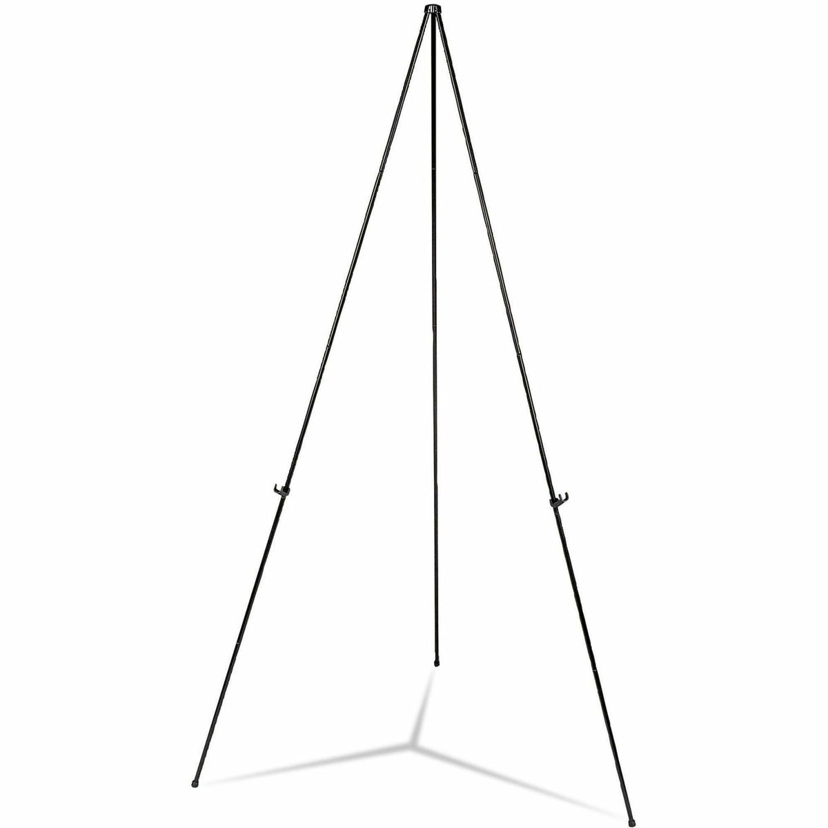 Heavy-Duty Instant Setup Foldaway Easel, Adjusts 25" to 63" High, Aluminum, Black